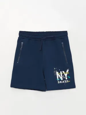 Boys Shorts With Elastic Waist Printed