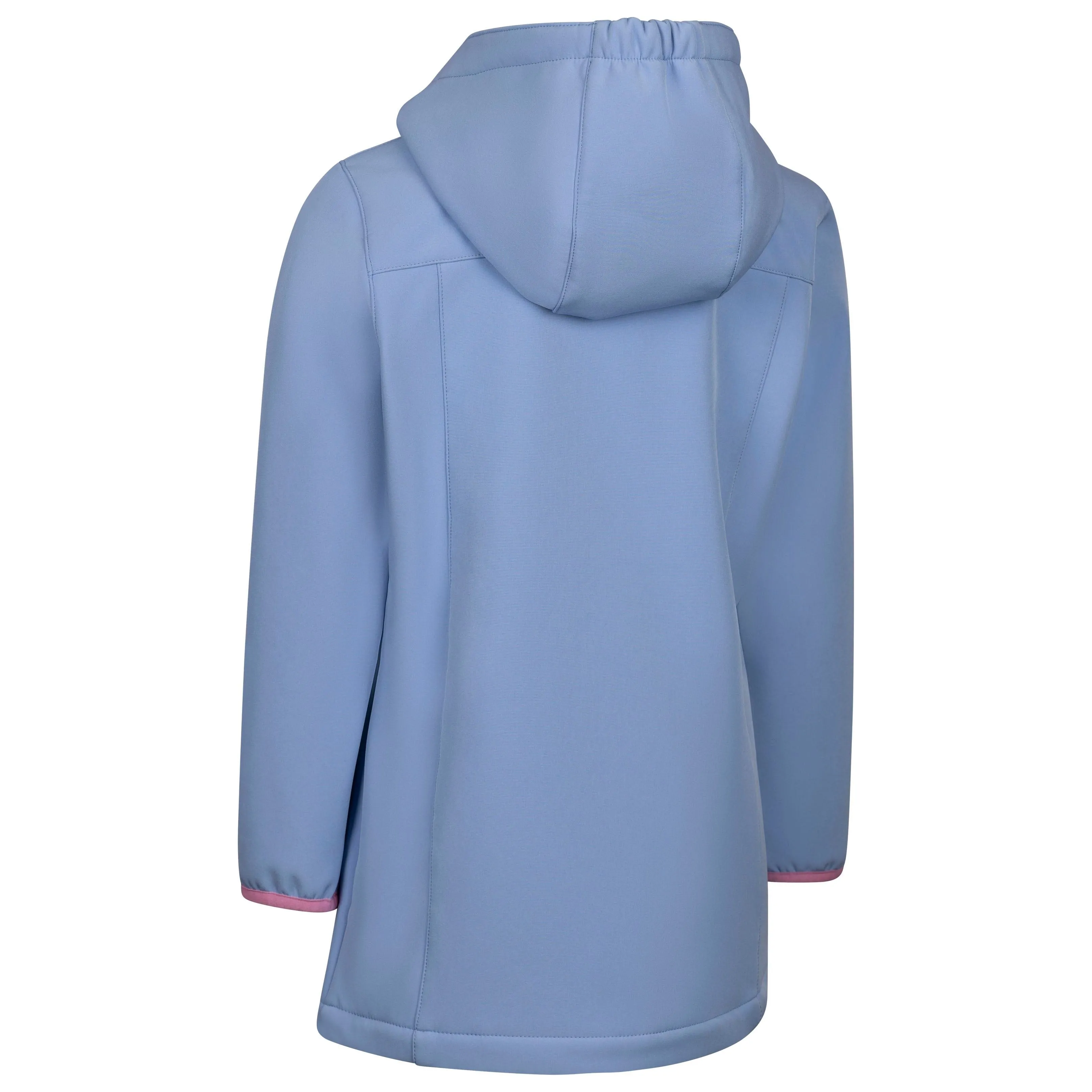 Brennagh Girls Longer Length Softshell Jacket in Cornflower