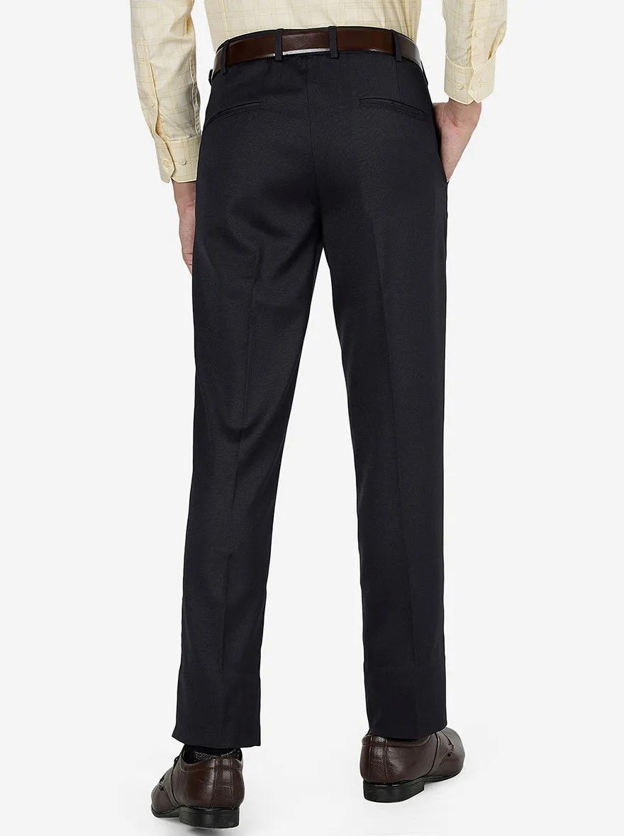 Brown Solid Slim Fit Formal Trouser | JB Studio