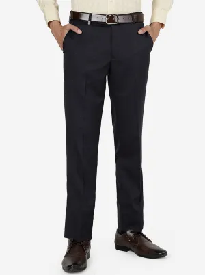 Brown Solid Slim Fit Formal Trouser | JB Studio