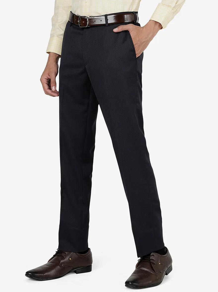 Brown Solid Slim Fit Formal Trouser | JB Studio