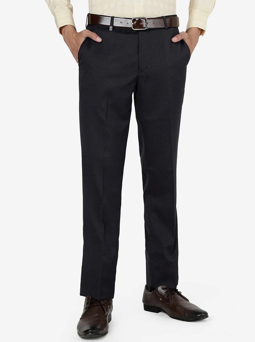 Brown Solid Slim Fit Formal Trouser | JB Studio