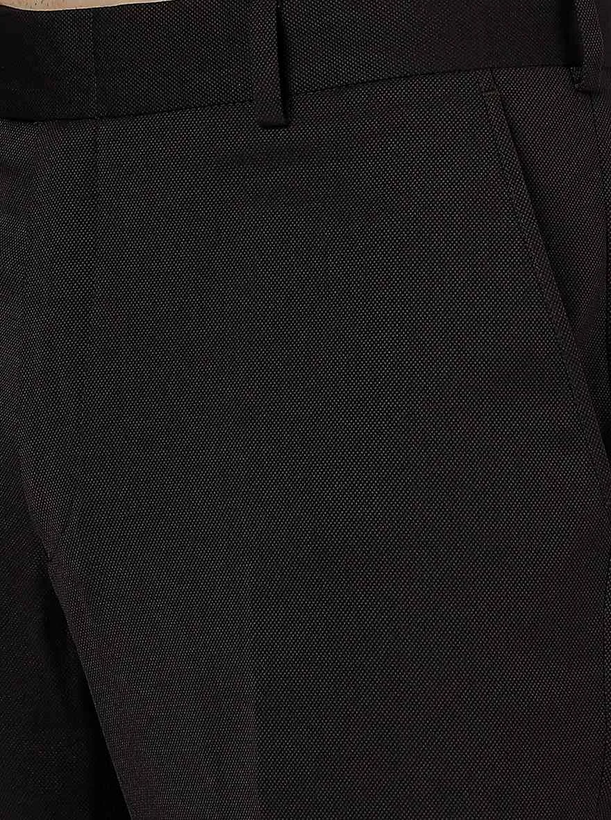 Brown Solid Slim Fit Formal Trouser | JB Studio