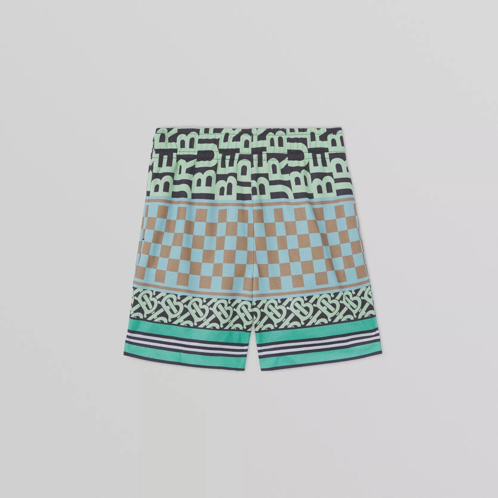 Burberry Boy Montage Print Mesh Shorts