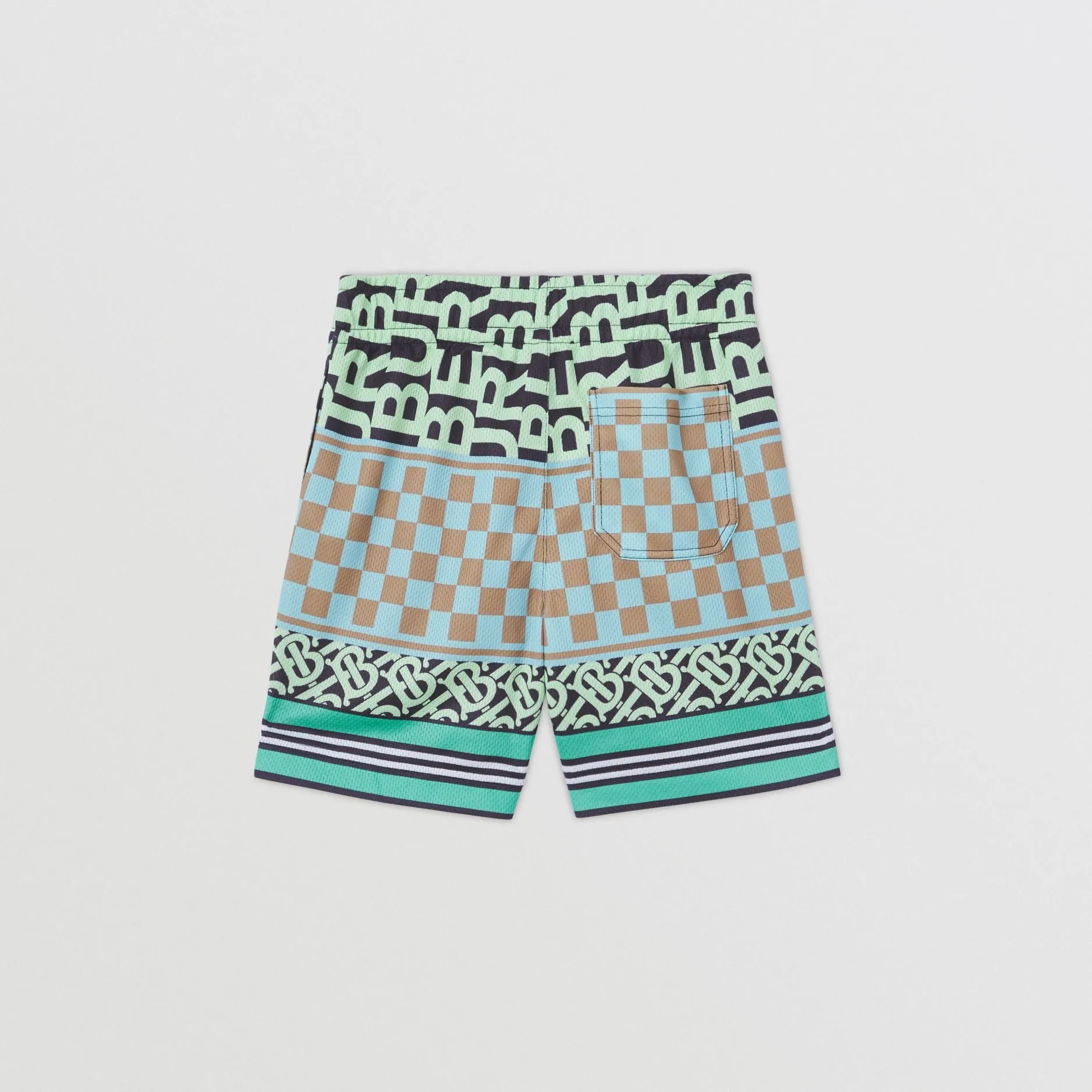 Burberry Boy Montage Print Mesh Shorts