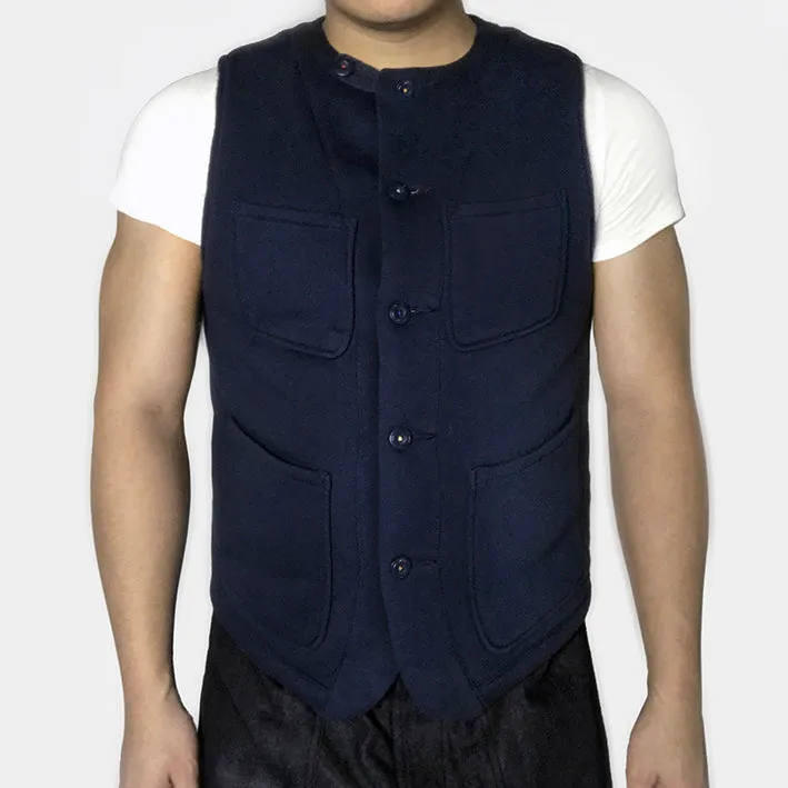 BZEN AHOY - M.3248-SCULLY REGULAR FIT SHERPA LINED KNIT VEST-E0 NAVY