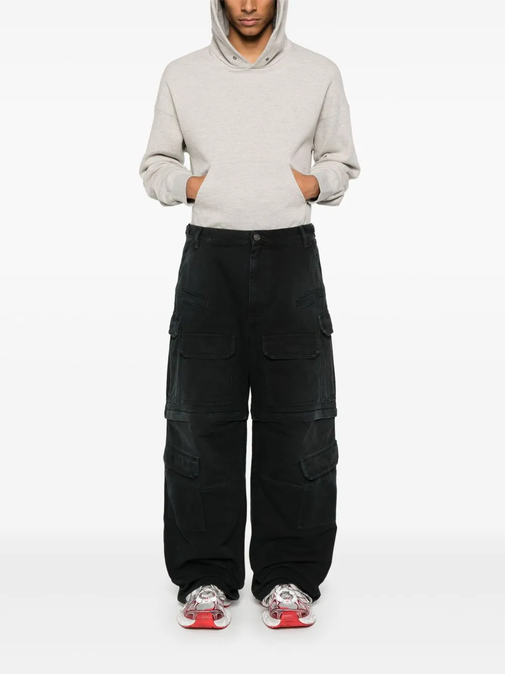 Cargo denim jeans