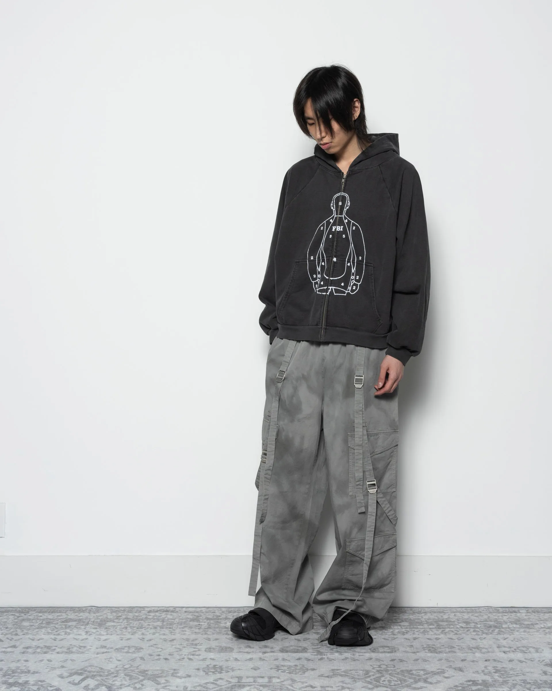 Cargo Trousers in Mid Grey