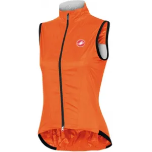 Castelli Womens Leggera Rain Vest - Orange