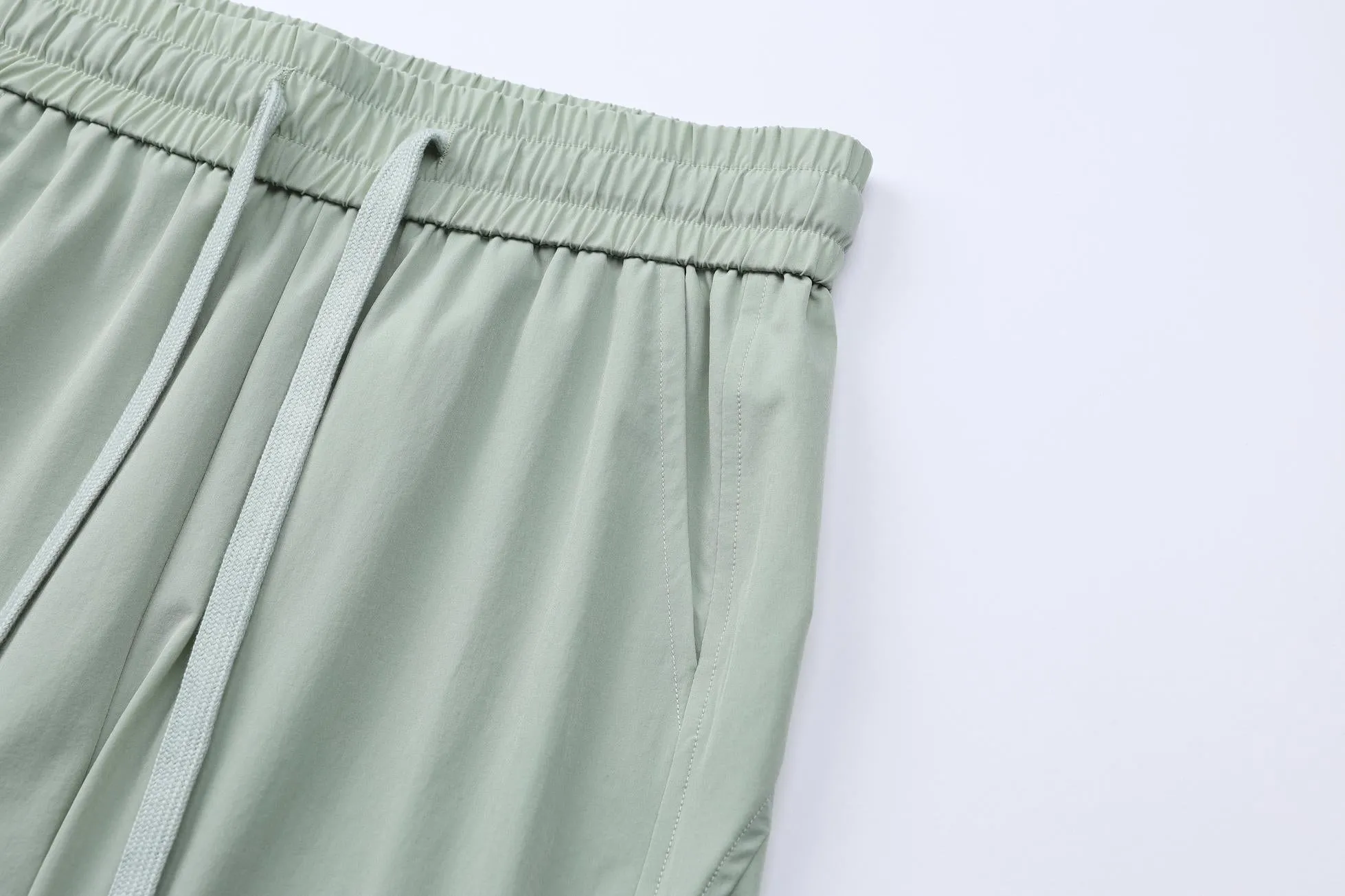 Casual and Lightweight Mid-waisted Straight Leg Trousers for Women