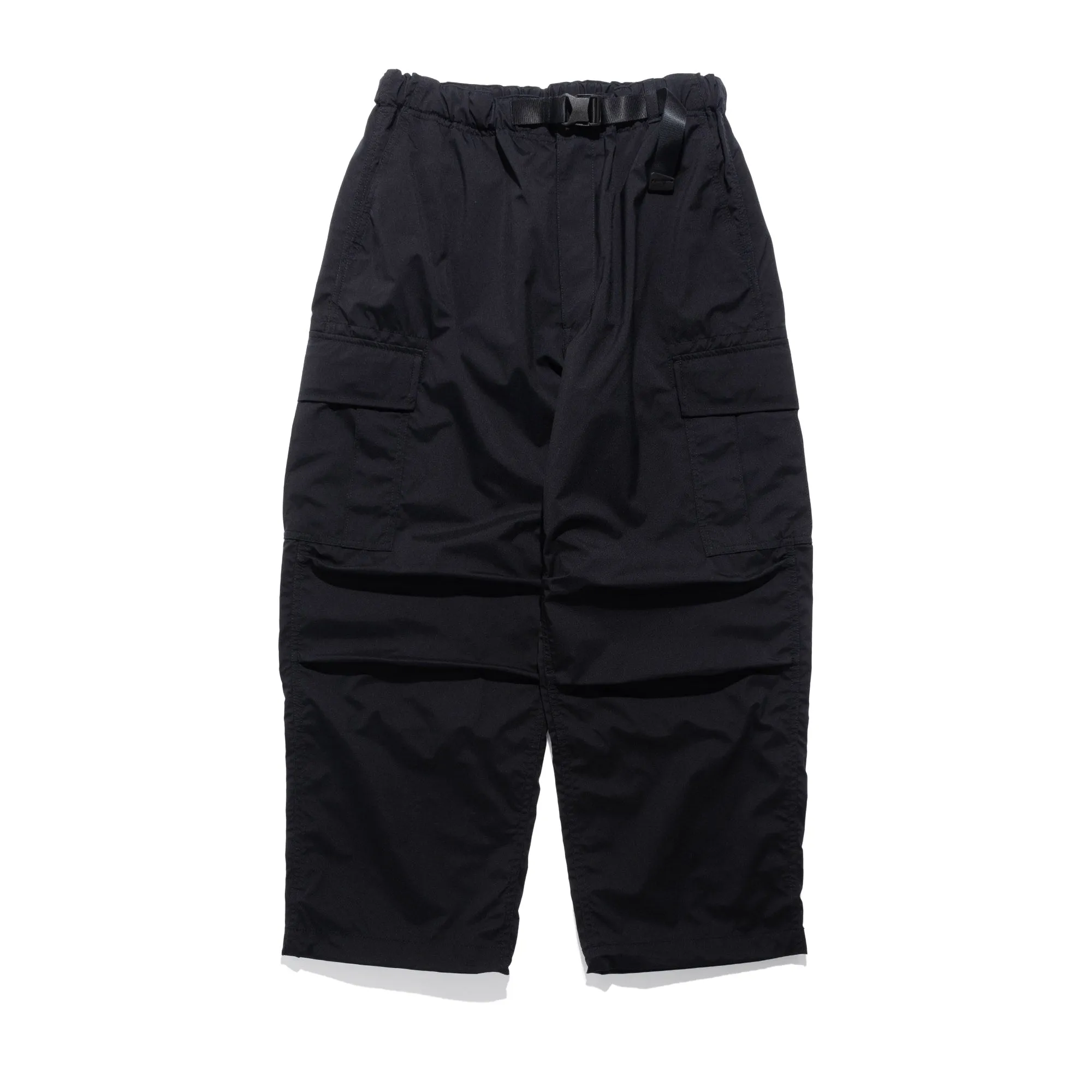 CdGH Nylon Wide Cargo Pants Black HO-P004-051