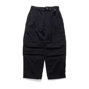 CdGH Nylon Wide Cargo Pants Black HO-P004-051