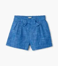 Chambray Paper Bag Shorts