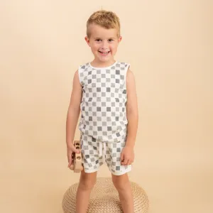 Checkered Tank & Short Set