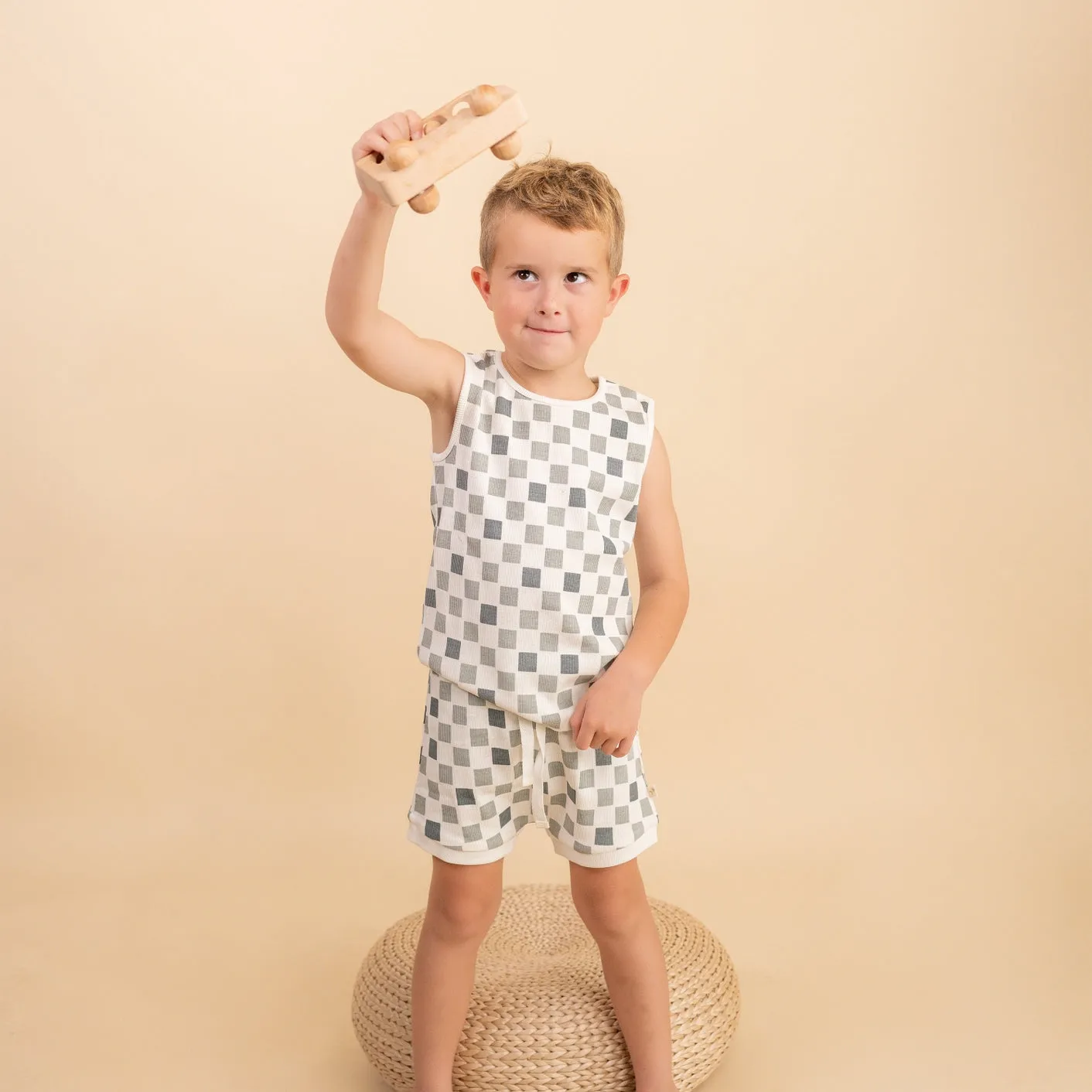 Checkered Tank & Short Set