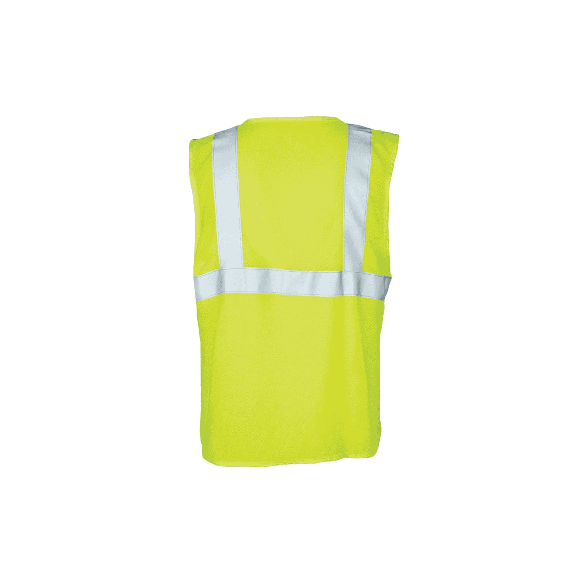 Class 2 FR Lime Modacrylic Safety Vest with Hook and Loop Closure