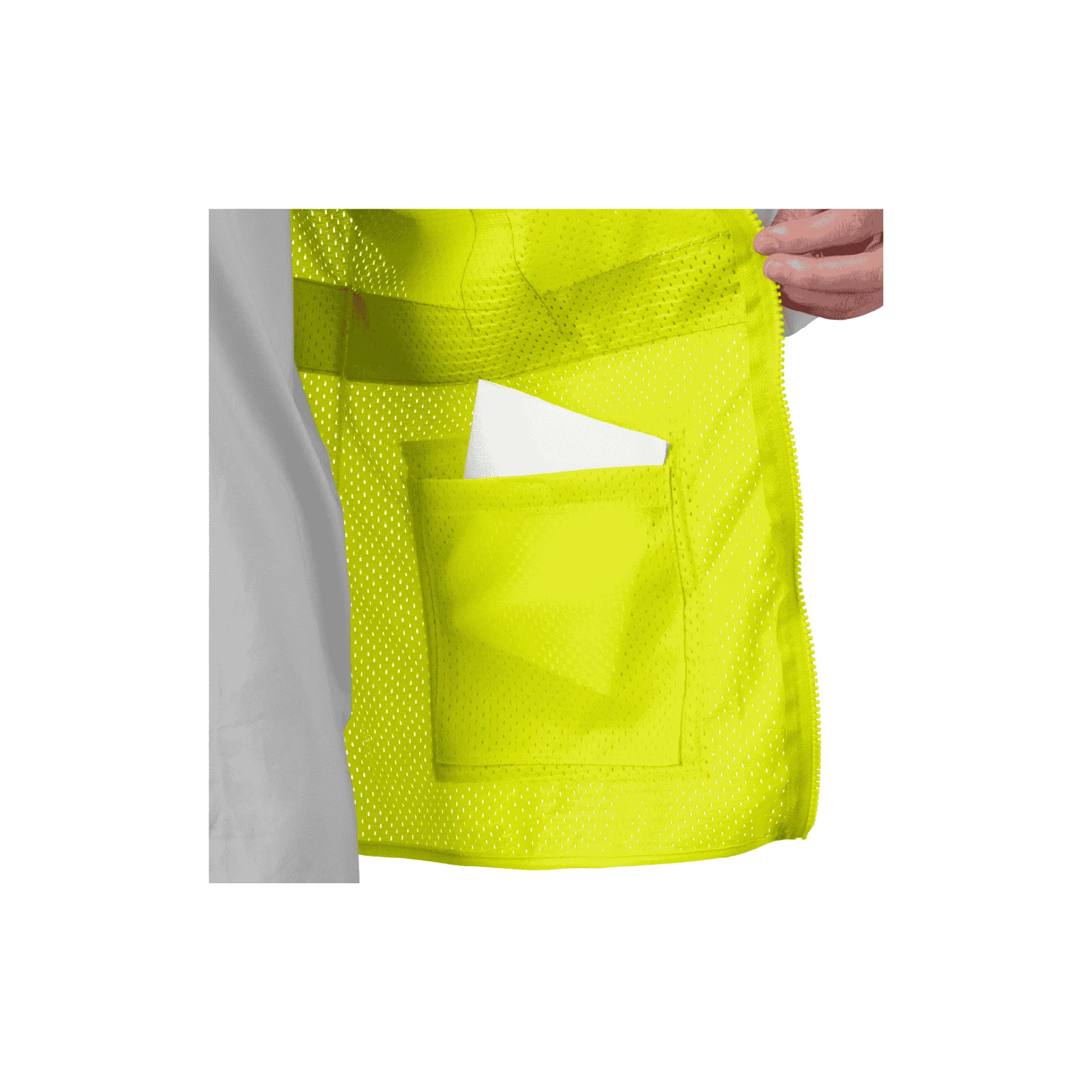 Class 2 Lime Women's Style Class 2 Safety Vest with Zipper