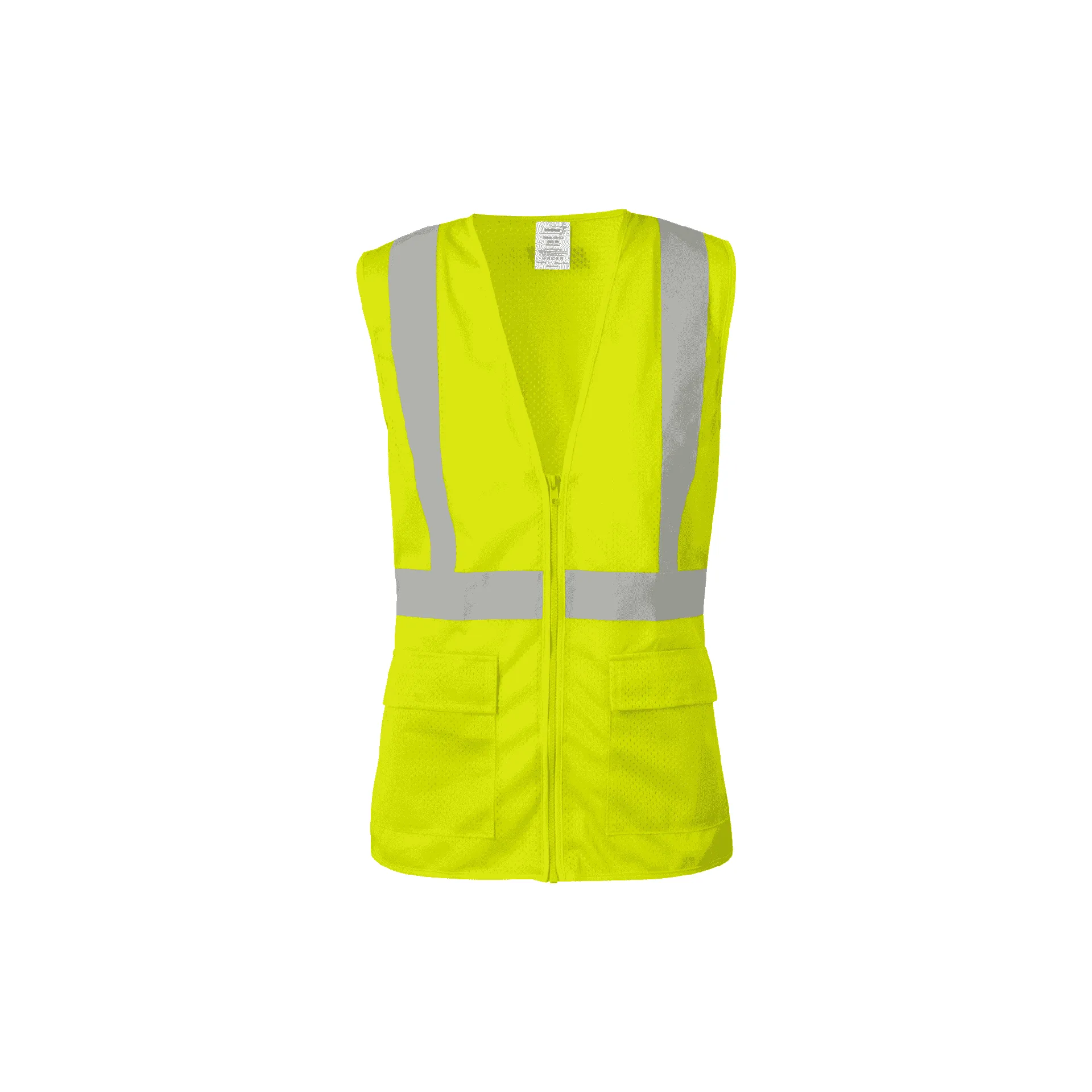 Class 2 Lime Women's Style Class 2 Safety Vest with Zipper