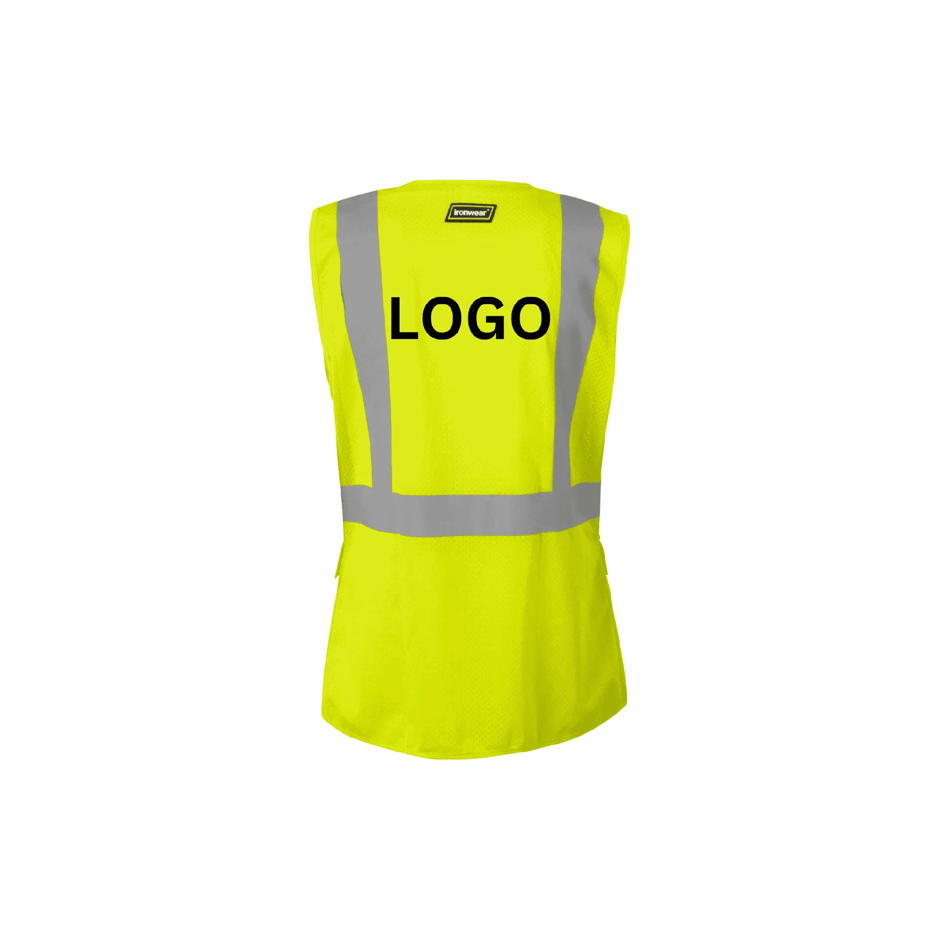 Class 2 Lime Women's Style Class 2 Safety Vest with Zipper