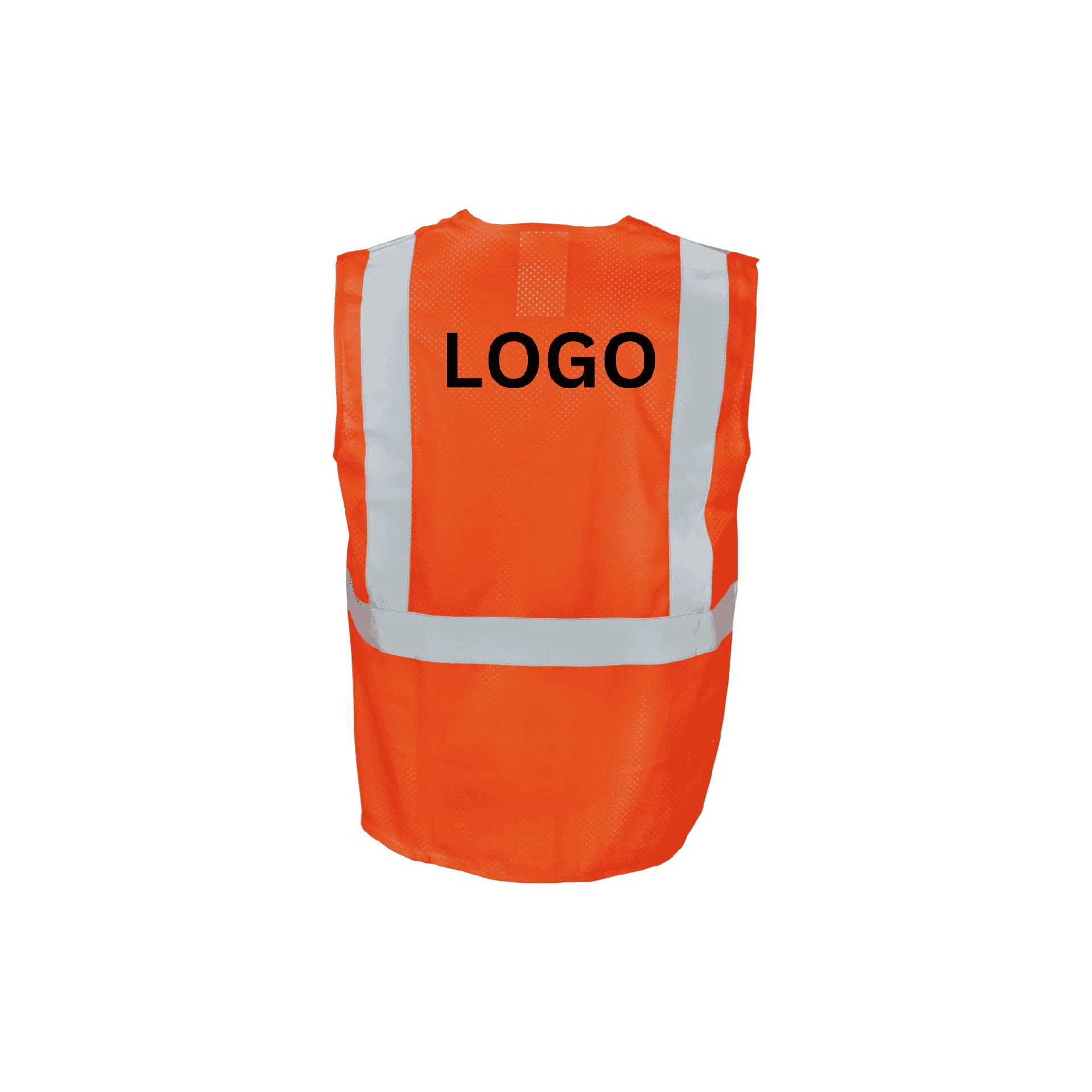 Class 2 Orange Mesh Hook and Loop Closure Vest