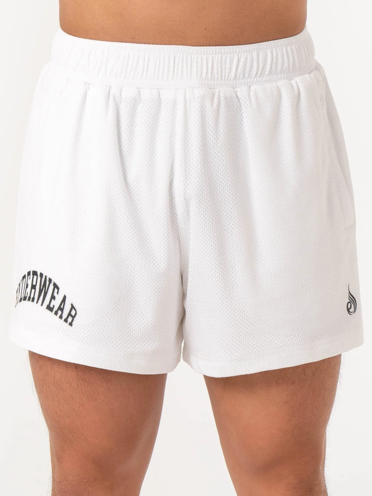 Collegiate Mesh Short - White
