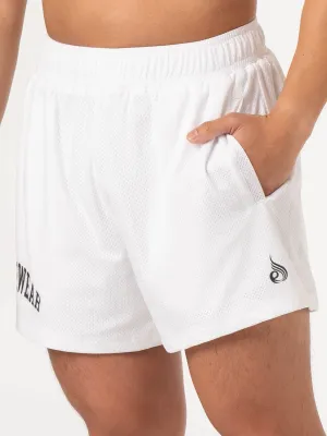 Collegiate Mesh Short - White