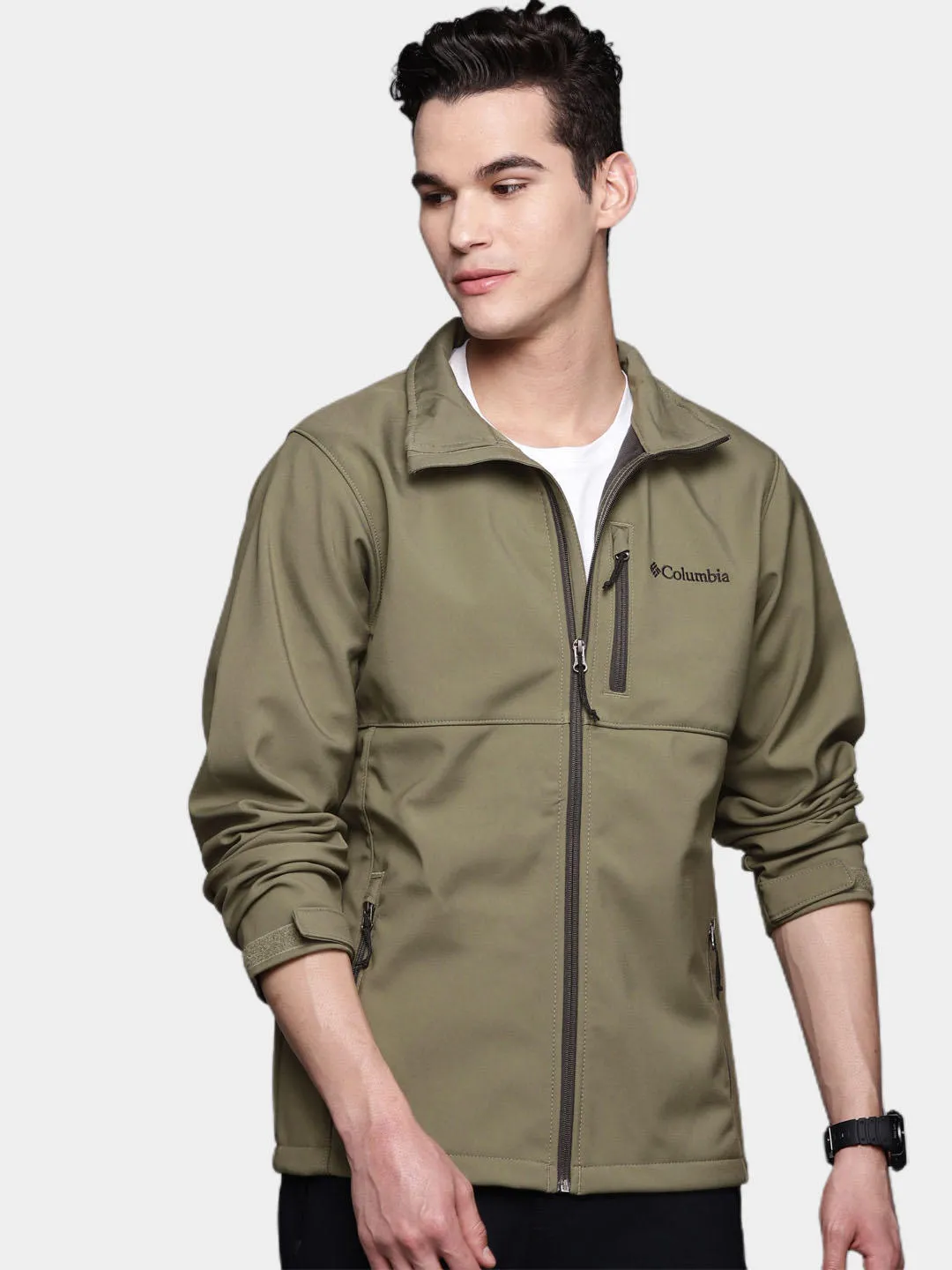 Columbia Men Green Ascender Soft Shell Jacket