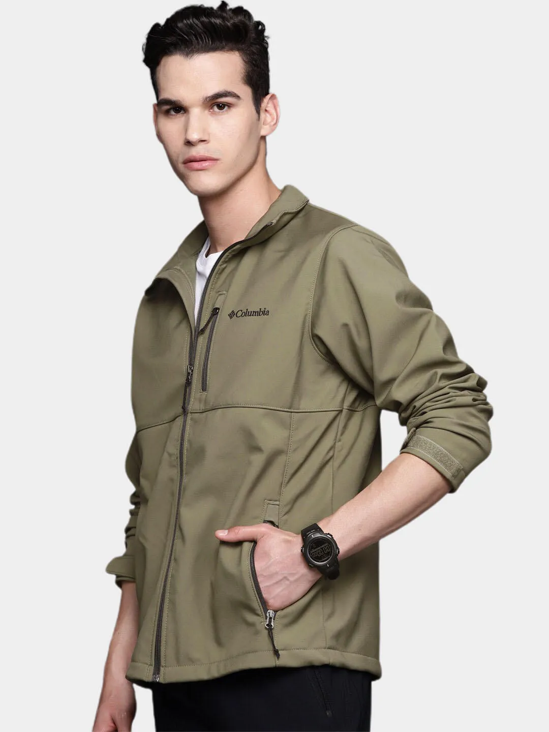 Columbia Men Green Ascender Soft Shell Jacket
