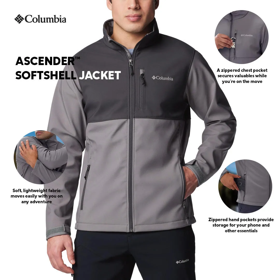 Columbia Mens Grey Ascender Softshell Jacket