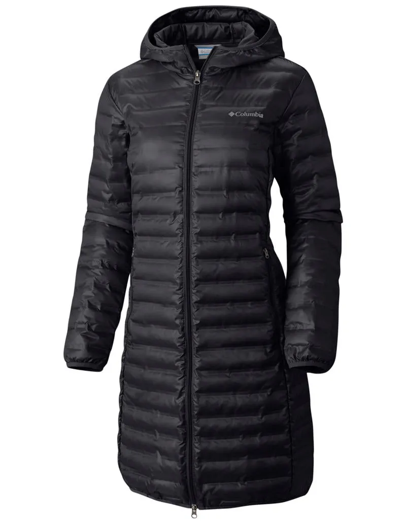 Columbia Women Black Flash Forward Long Down Jacket