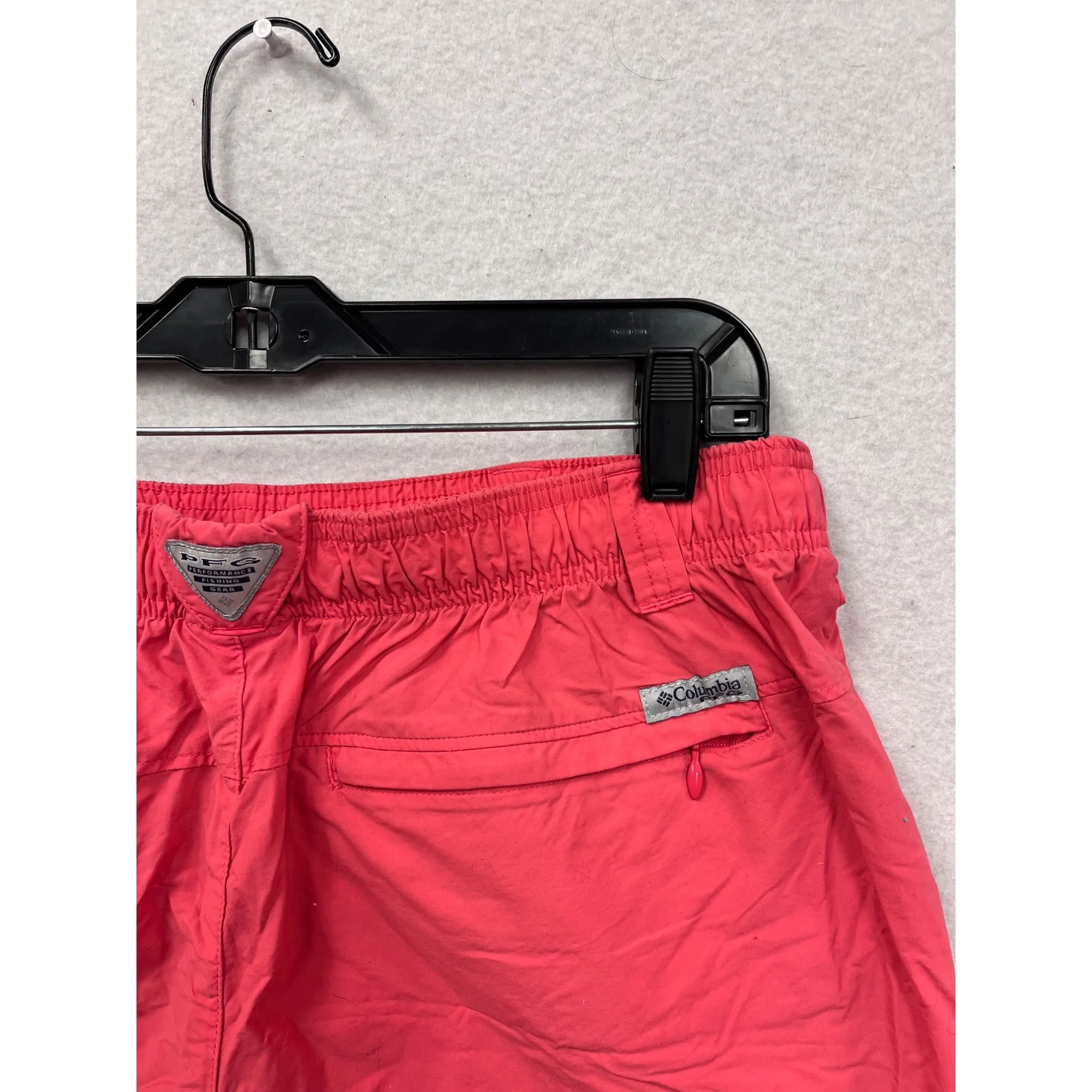 Columbia Womens Red Quick-Dry Nylon Shorts Size L #8094