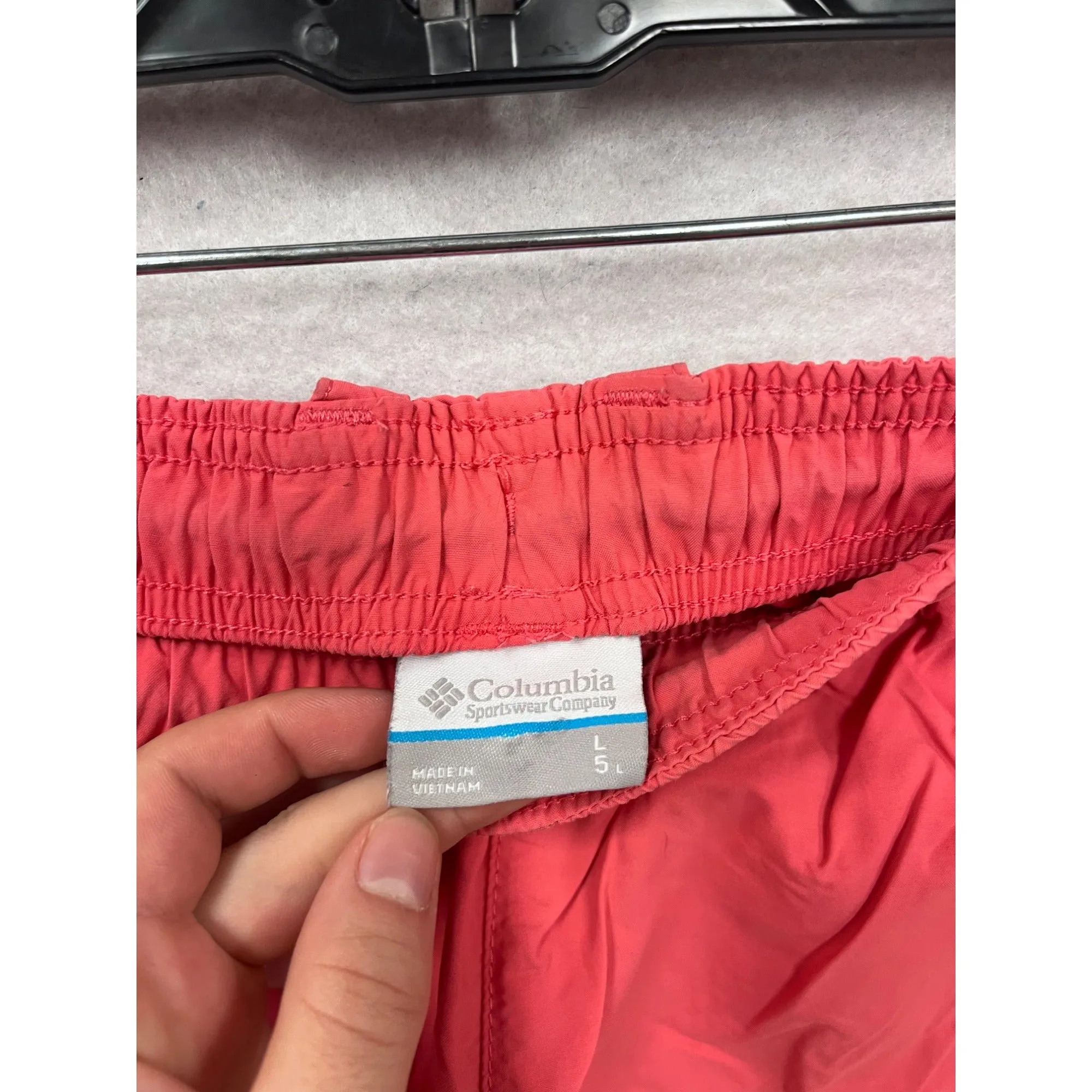 Columbia Womens Red Quick-Dry Nylon Shorts Size L #8094