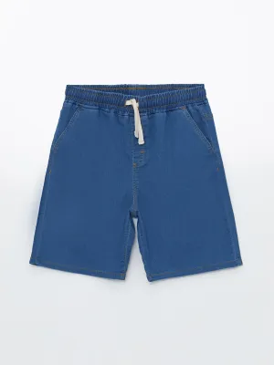 Comfortable Fit Boys Jean Shorts with Elastic Waist