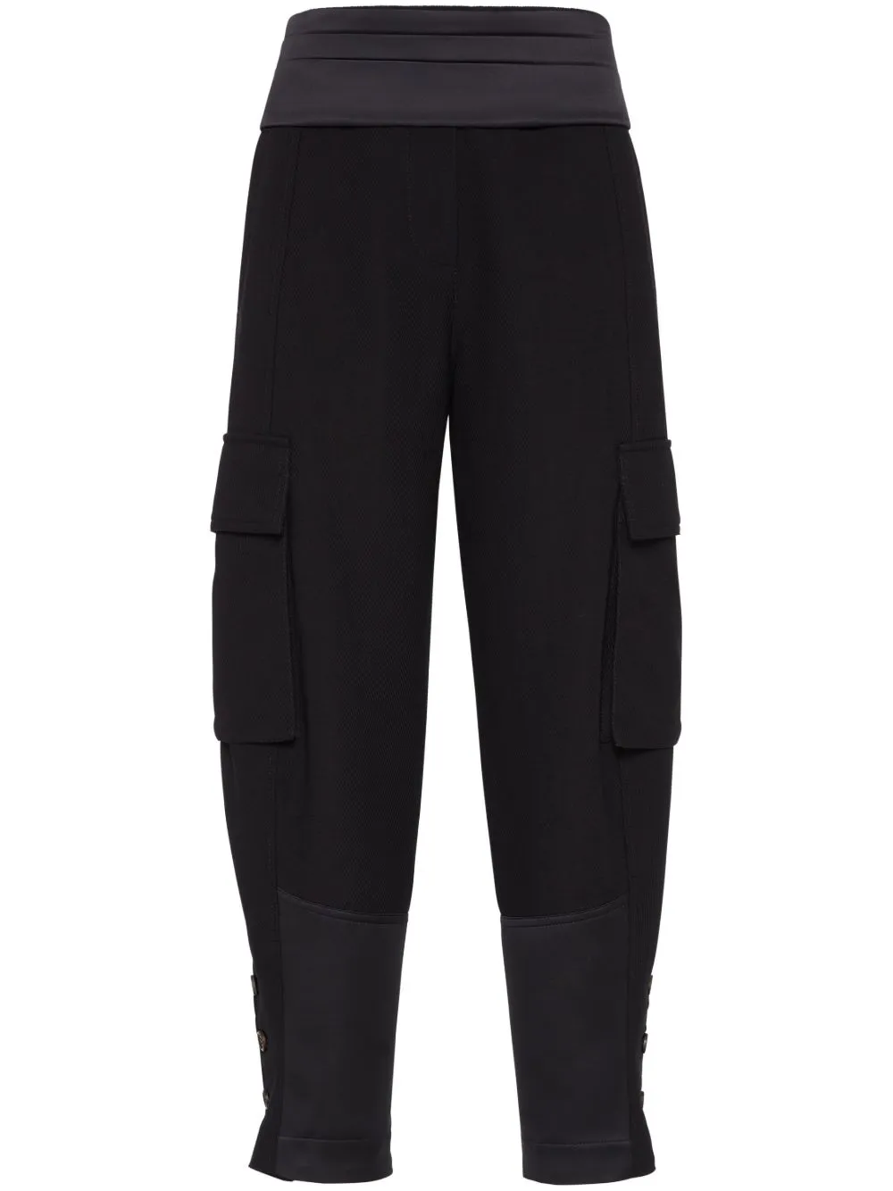 Cotton and linen cargo trousers