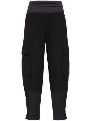 Cotton and linen cargo trousers