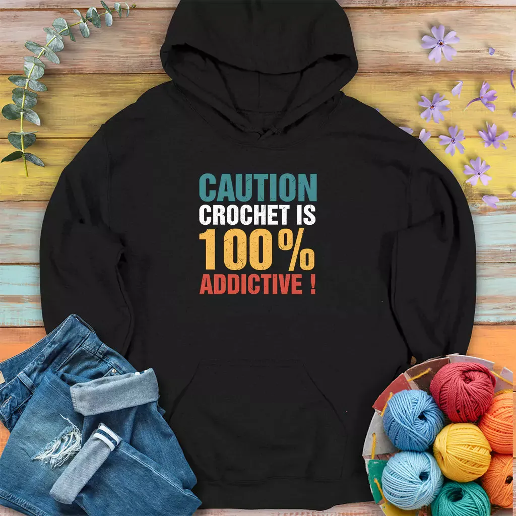 Crochet Caution Hoodie