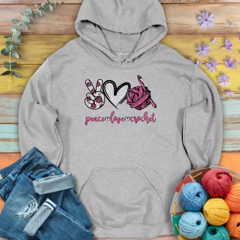 Crochet Glitter Hoodie