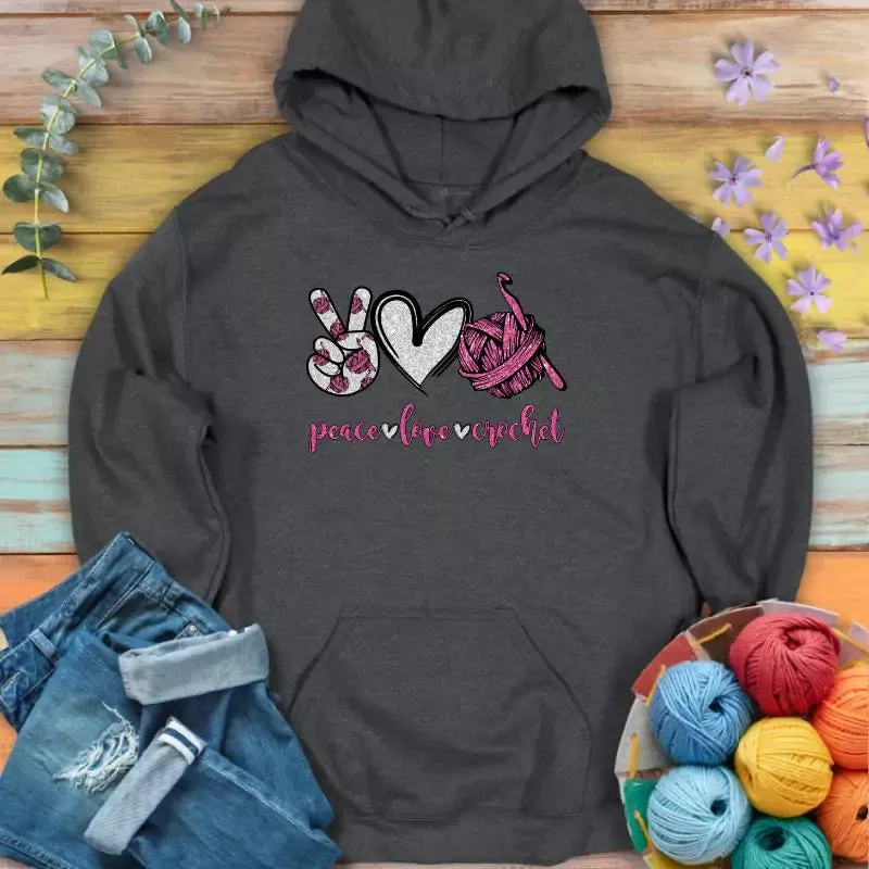 Crochet Glitter Hoodie