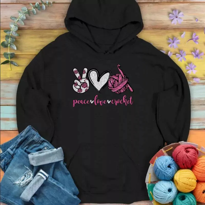 Crochet Glitter Hoodie