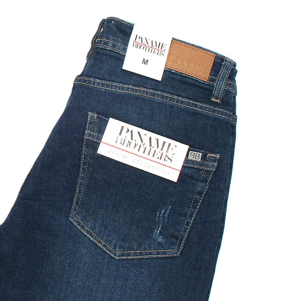 Dark Blue Denim Shorts