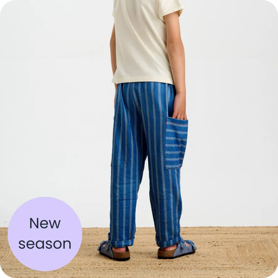 Denim Stripe Trousers