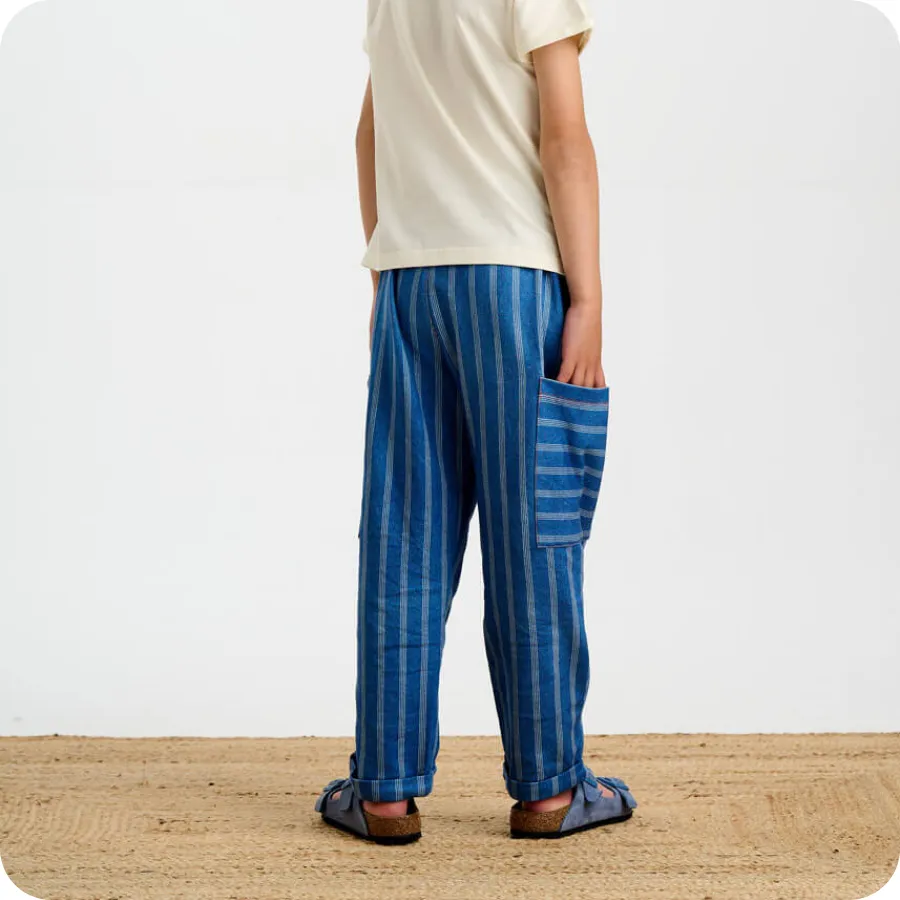 Denim Stripe Trousers