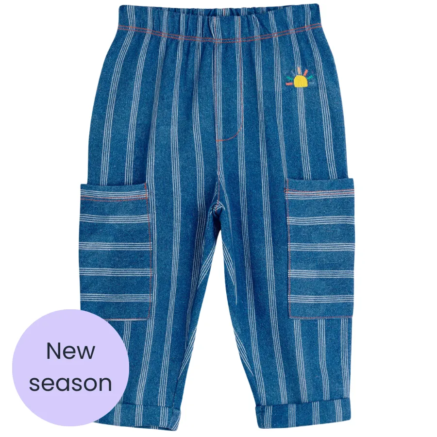 Denim Stripe Trousers