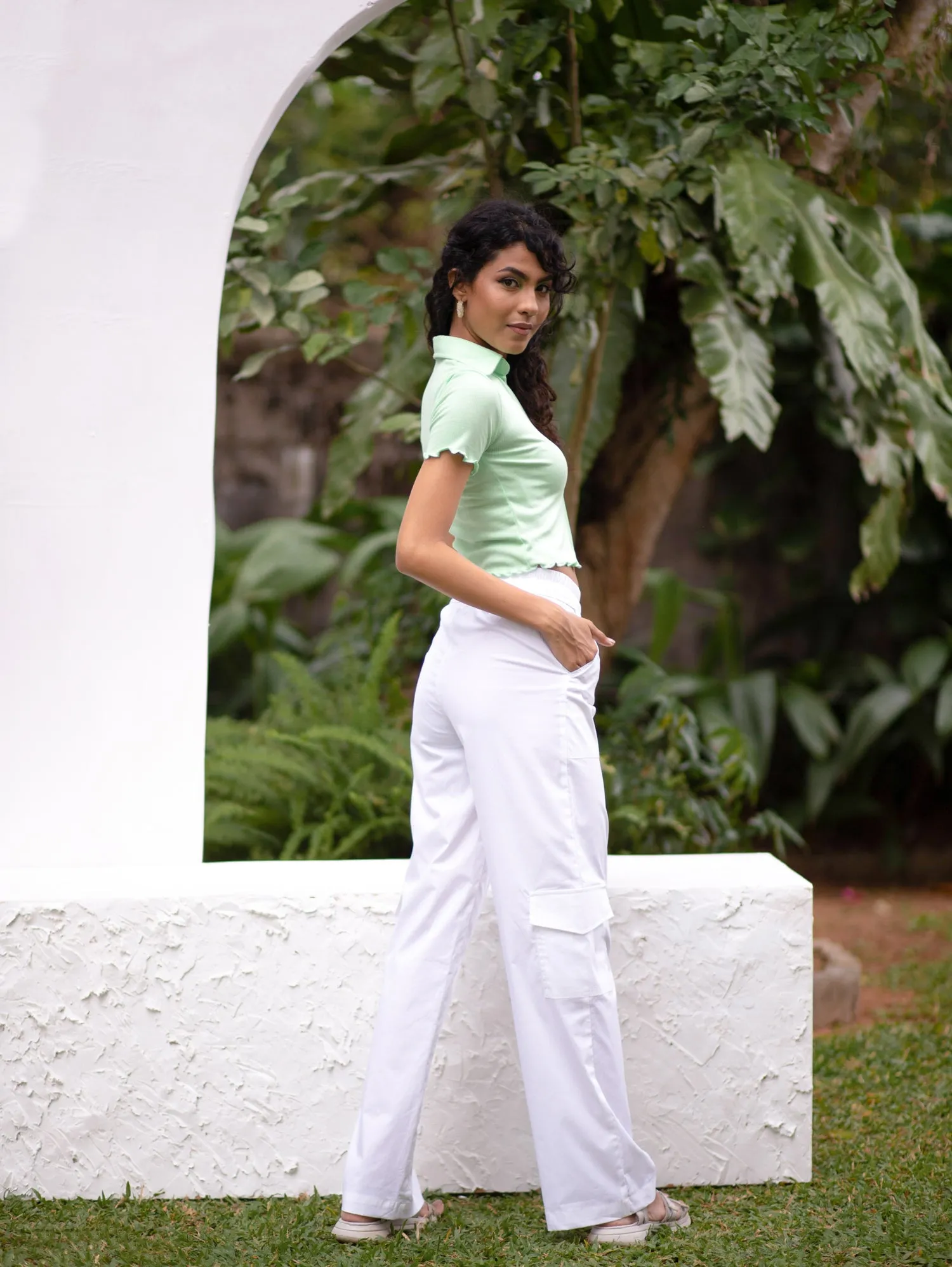 Draw String Cargo Pant