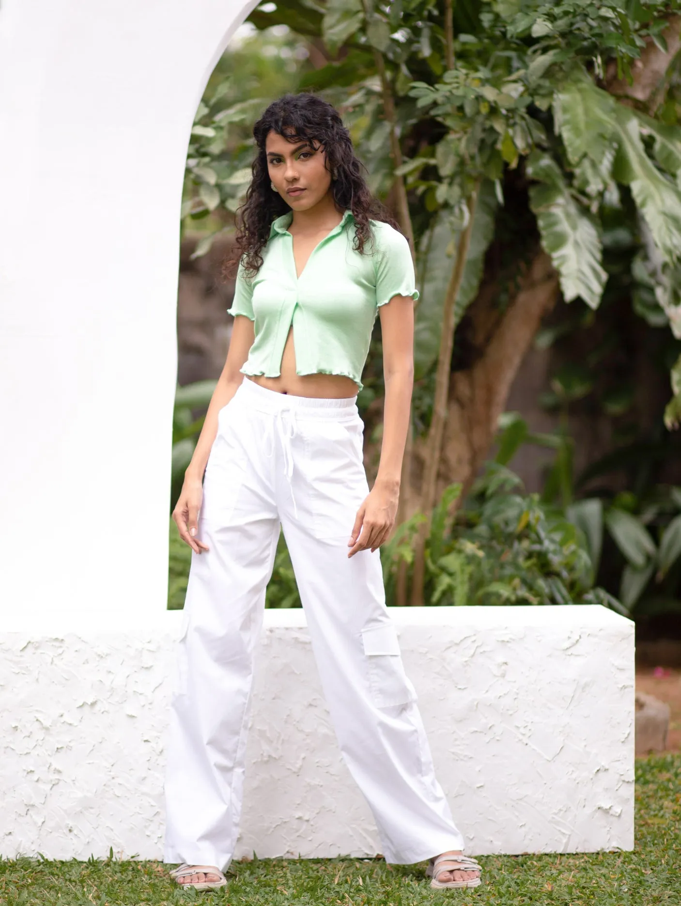 Draw String Cargo Pant