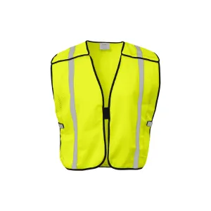 Economy Lime Safety Vest With Breakaway on Shoulders