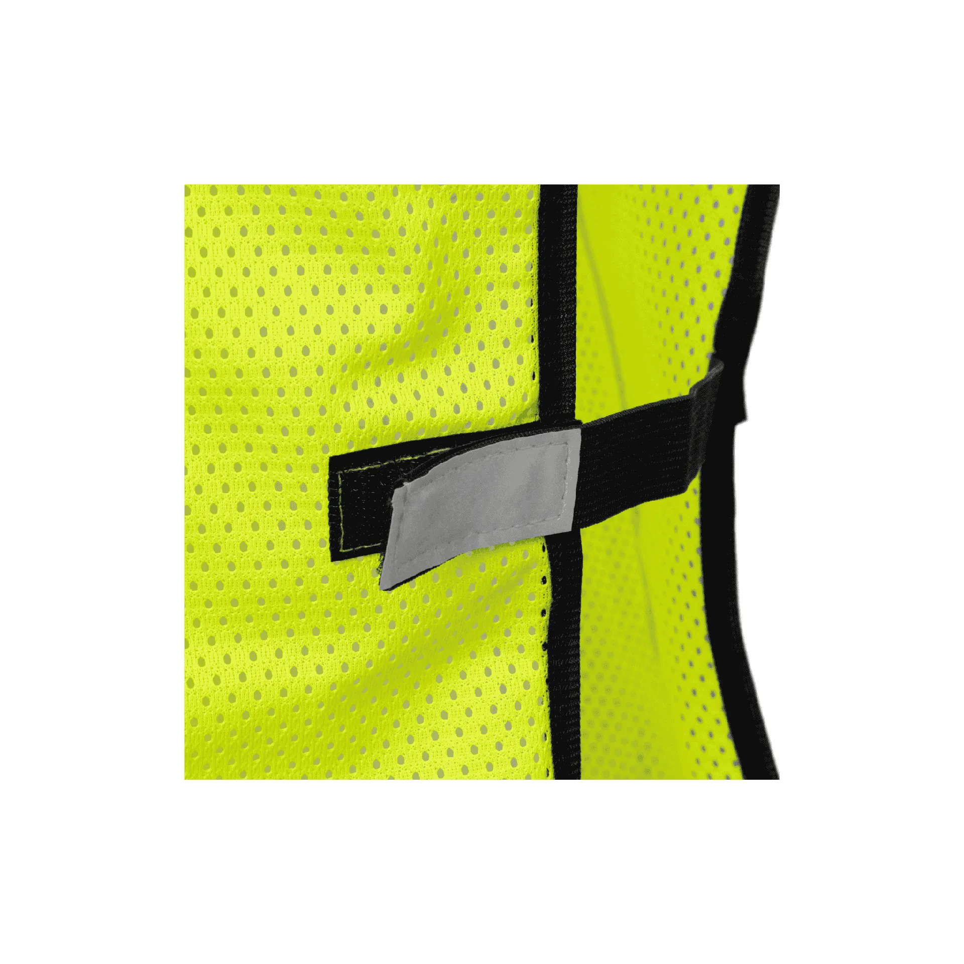Economy Lime Safety Vest With Breakaway on Shoulders