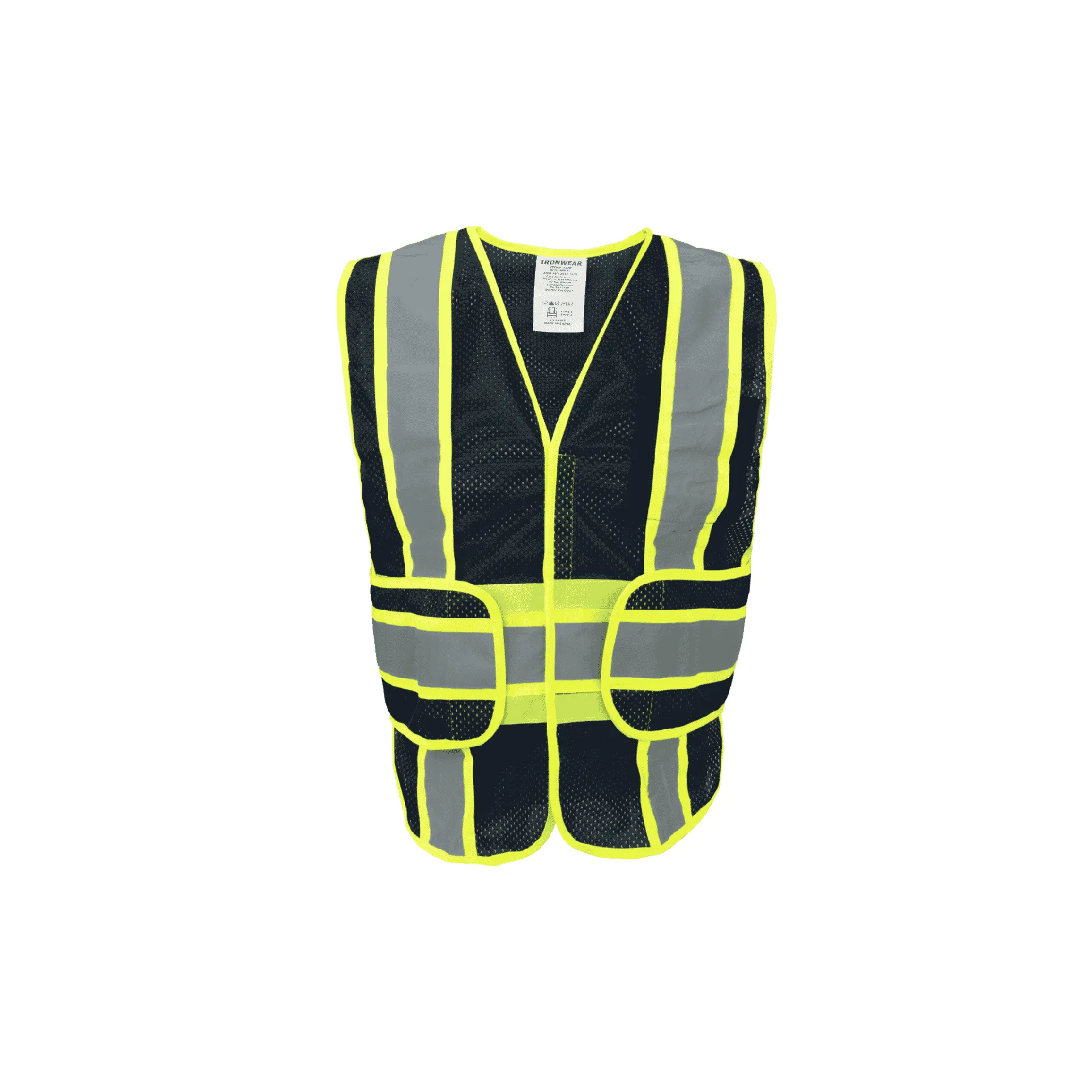 Economy Navy Blue Polyester Mesh with 2.5" Reflective Tape