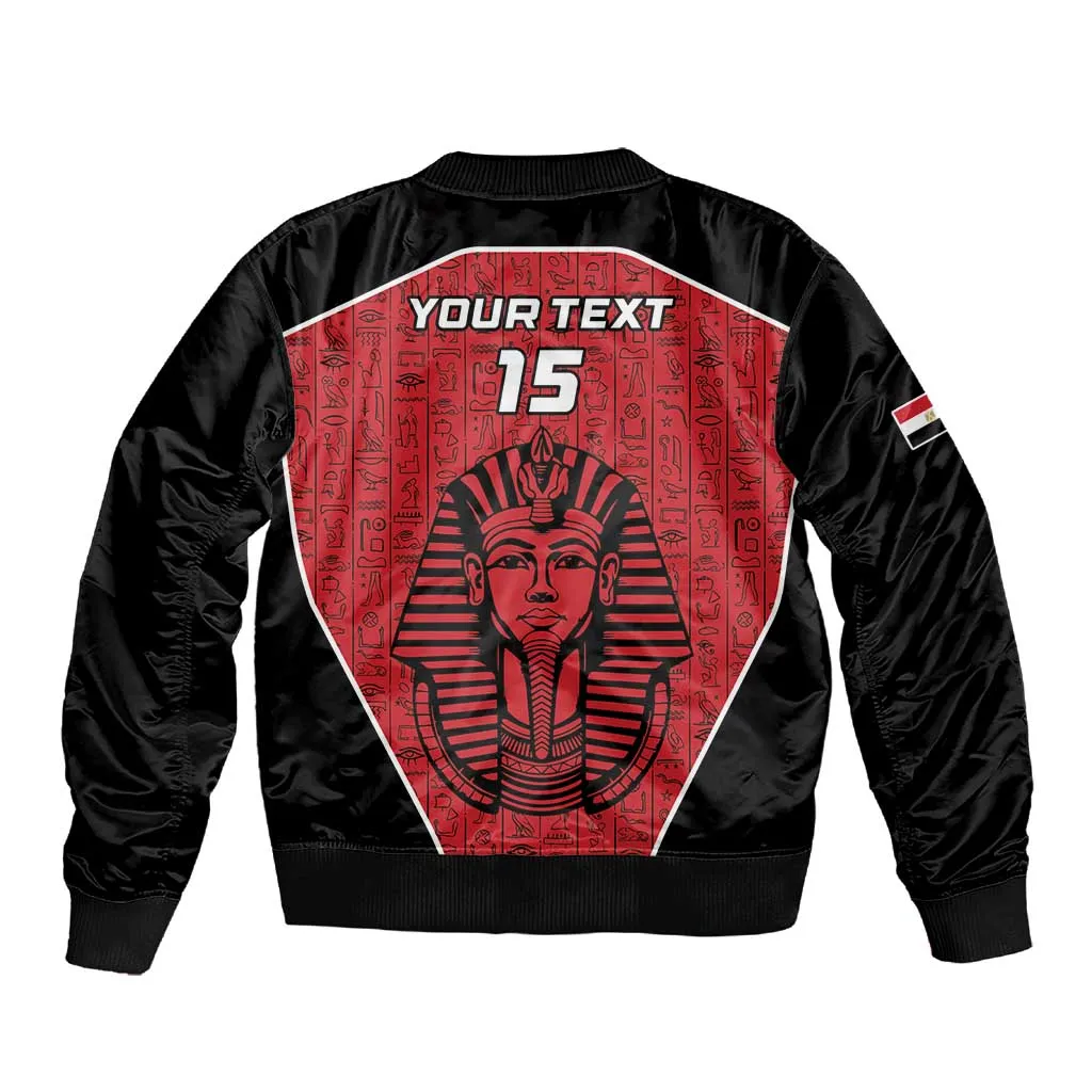 Egypt Football Custom Sleeve Zip Bomber Jacket Ancient Egypt Style LT15
