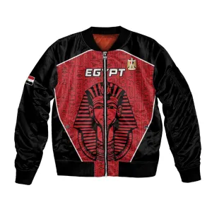 Egypt Football Custom Sleeve Zip Bomber Jacket Ancient Egypt Style LT15